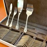 Christofle Marly fish cutlery and serving set with box, new condition