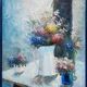 Table HST/P "Bouquet of light" signed Kenwick school of the twentieth century