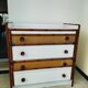 Rattan and bamboo chest of drawers, vintage