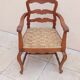 Fauteuil ancien louis philippe assise corde vintage