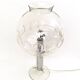 Vintage 1970s Steel Table Lamp with Spheric Murano Glass Shade