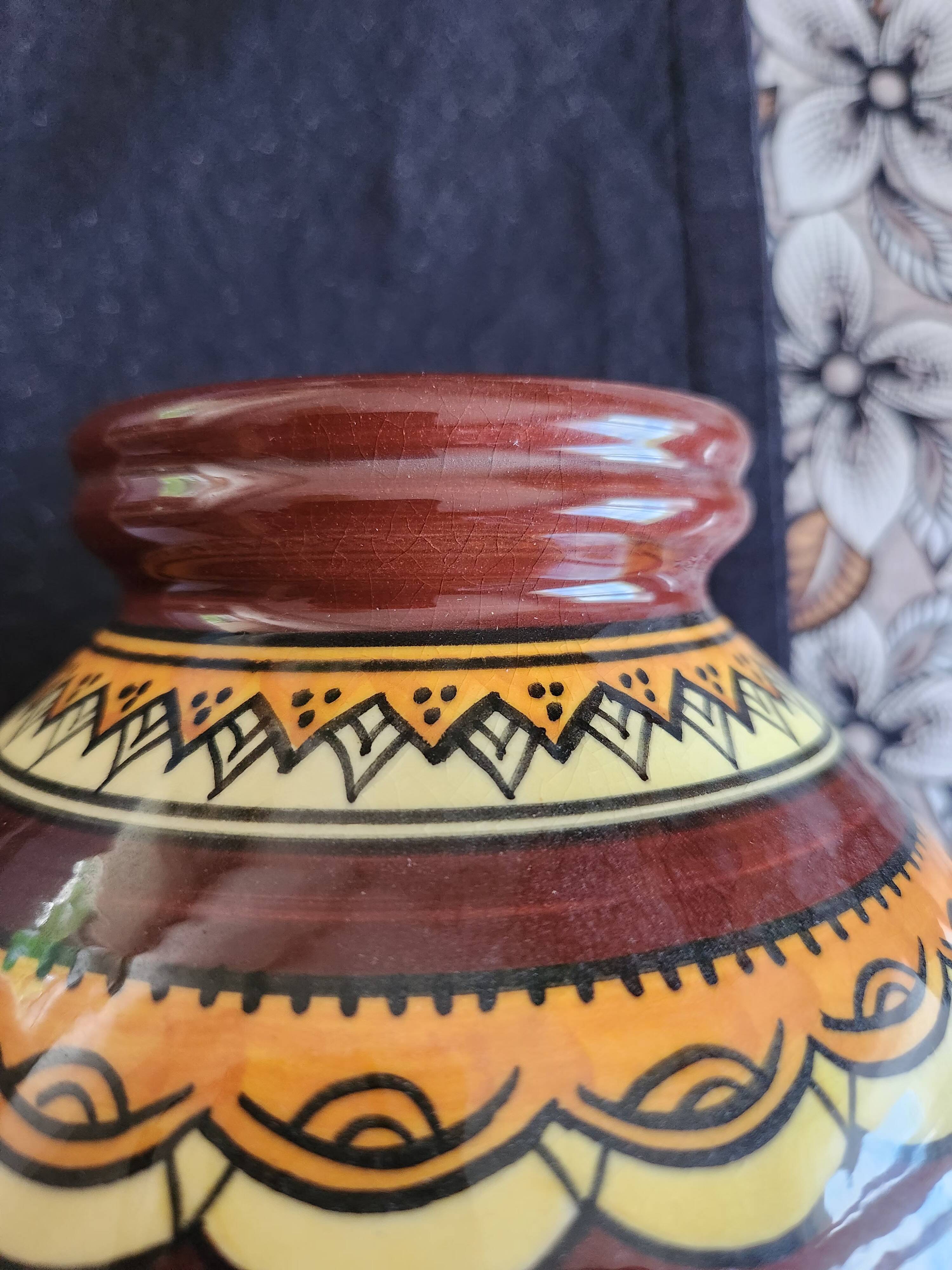 Art Deco vase Henriot Quimper