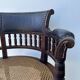 Napoleon III office chair in solid wood