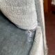 Old sky blue toad armchairs