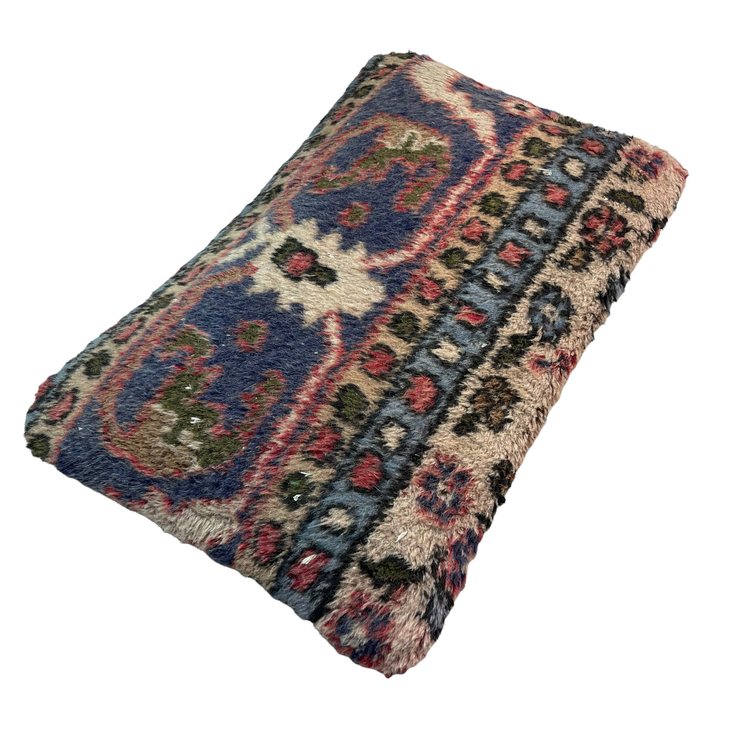 Vintage turkish rug cushion cover, 30 x 50 cm