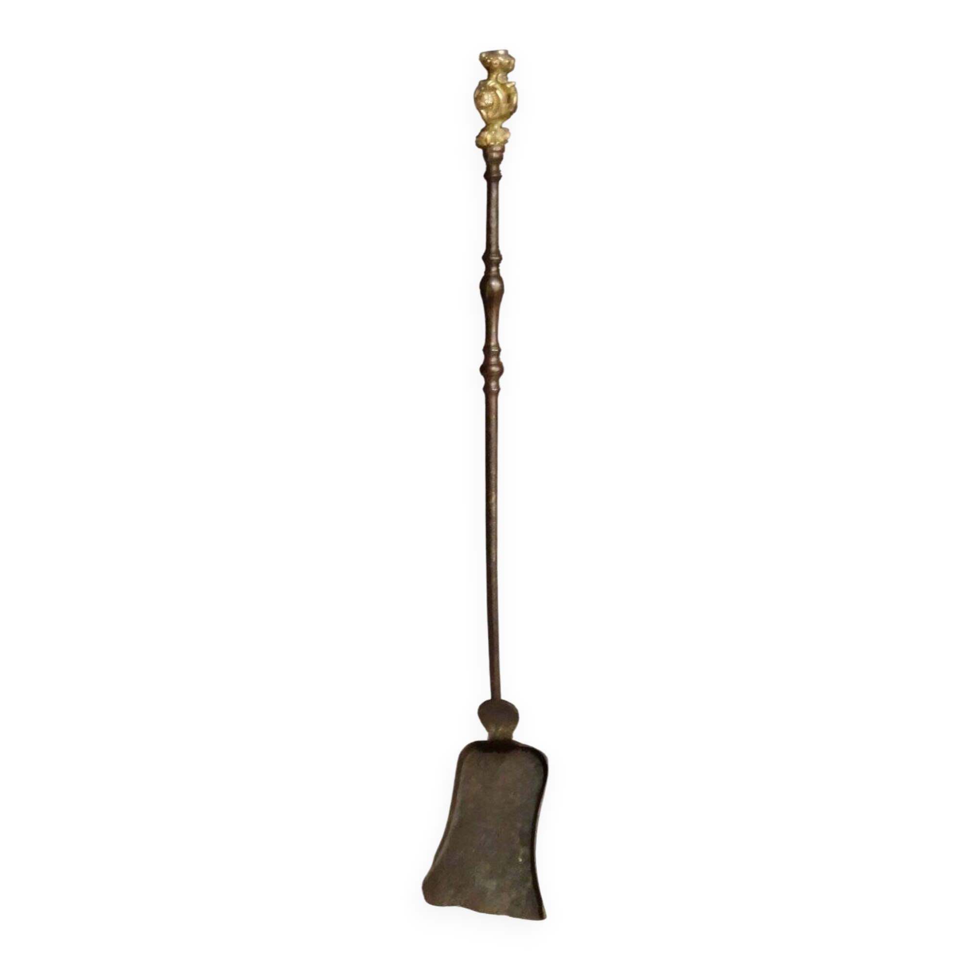 Bronze Gilt and Iron Fireplace Tool Set from the 19th Century