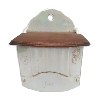 Porcelain salt box