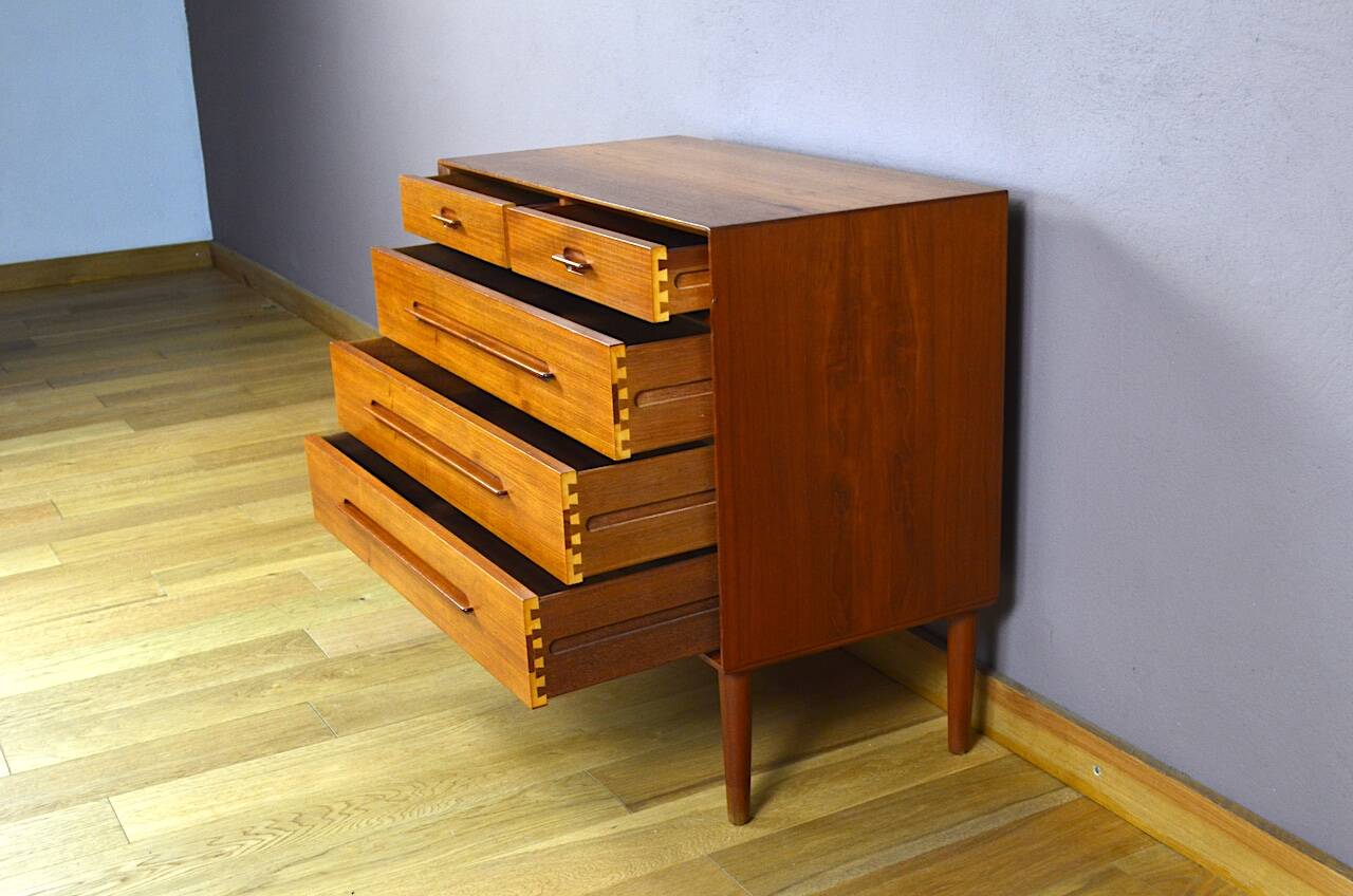 Teak Chest of Drawers by Ejvin Johansson Edition Gern Mobelfabrik 1960