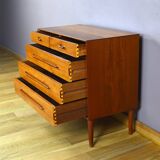 Commode en Teck de Ejvin Johansson Édition Gern Mobelfabrik 1960