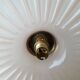 Pink glass pendant light