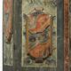 Folk art painted bridal wardrobe
