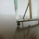 Napoleon III photo frame in brass and beveled glass
