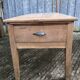 Antique solid cherry farmhouse table with 3 drawers and 1 pull out.