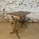 Vintage rattan coffee table with magazine racks