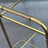 Minimalist solid brass server from the 60s