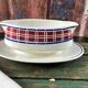 Gravy boat art deco white and red Villeroy and Boch model Rosario