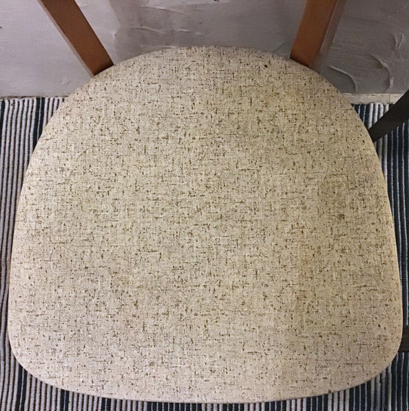 Pair of black mottled white leatherette chairs