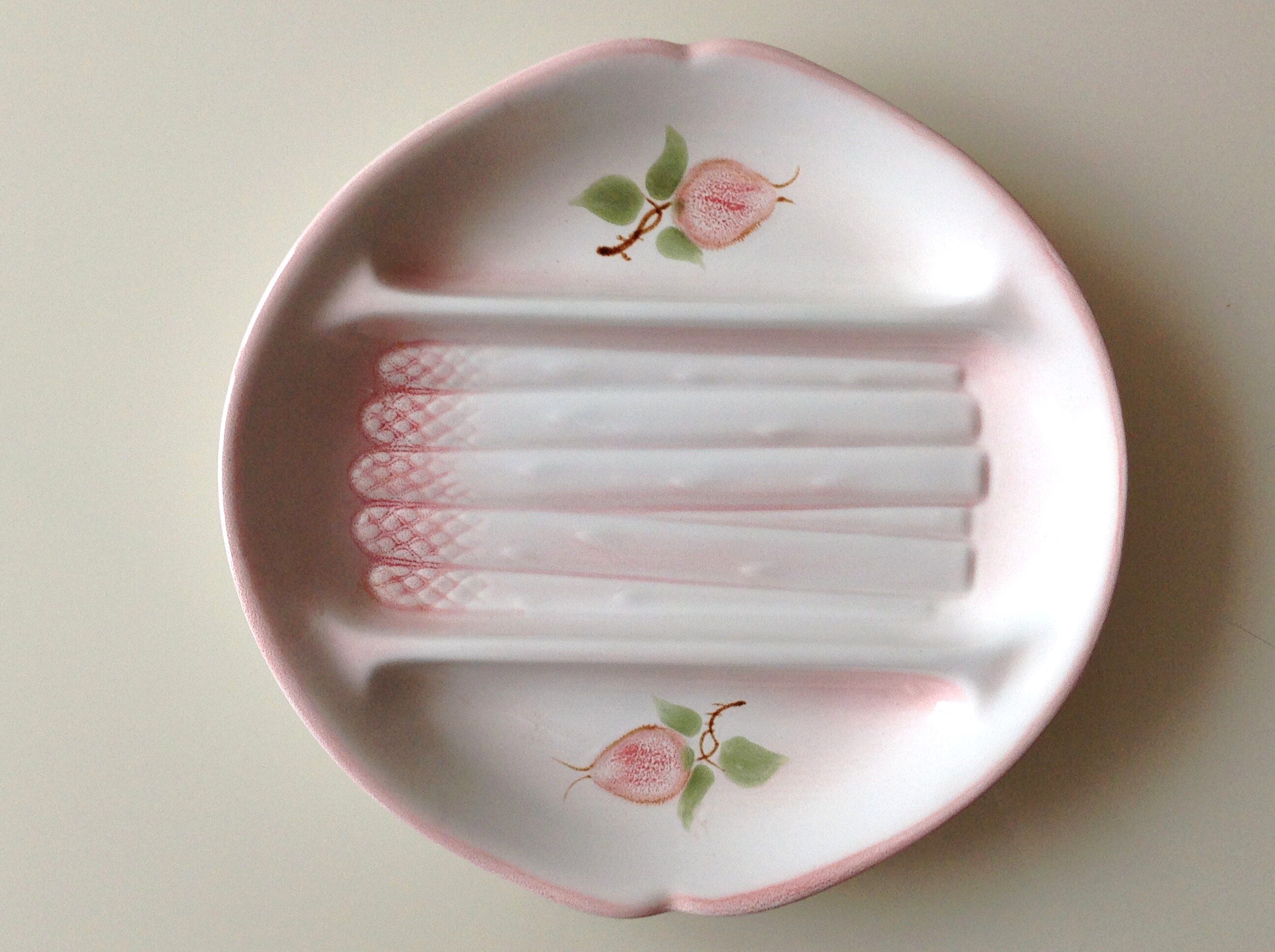 Asparagus service in salins pink dabbling 70/80