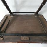 ancienne table pliable en bois imitation bambou XIXème