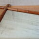 Old bamboo-style wooden mirror