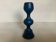 Bougeoir en bois bleu de style scandinave