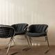 Italian Chrome Flynn Dining Chairs Gastone Rinaldi Thema, 1970s, Set of 4