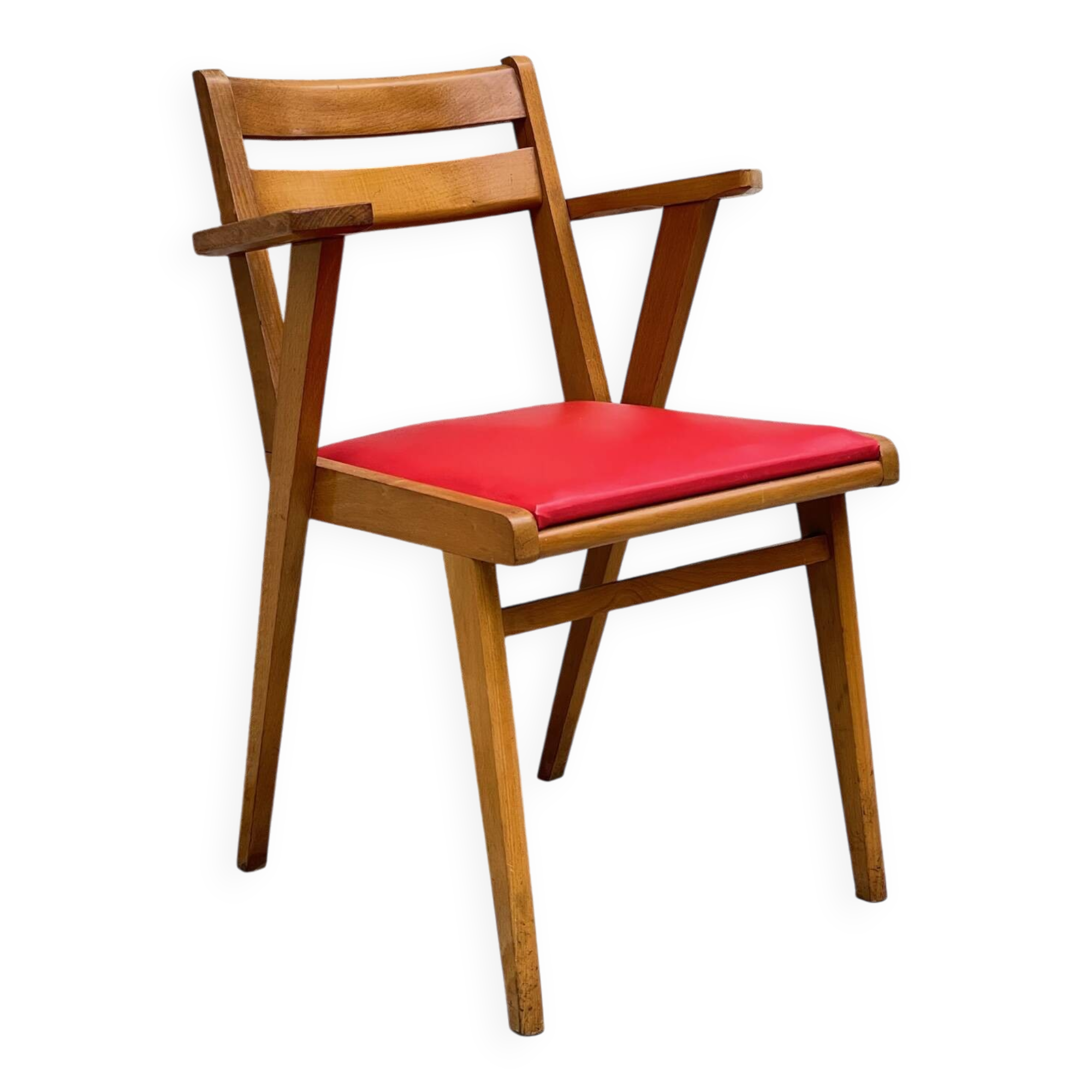 1950 Desk Chair with Compass Legs