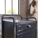 Industrial bedside table