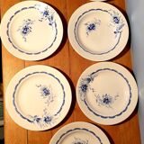 Set of 7 flat plates and st Amand hollows