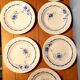 Ensemble de 7 assiettes plates et creuses St Amand