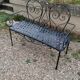 Beau banc de jardin en fer ancien