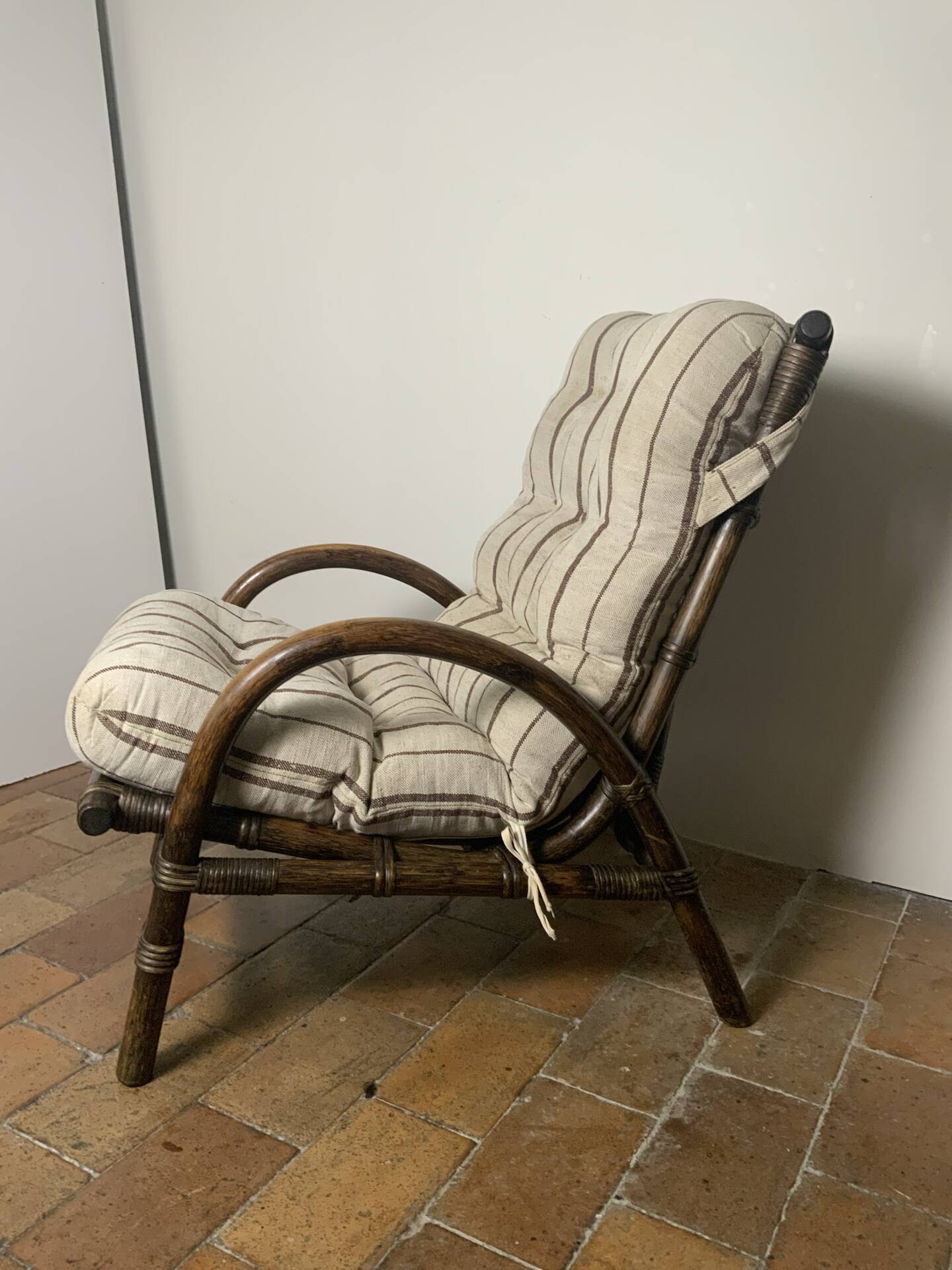 Fauteuil en rotin 1970