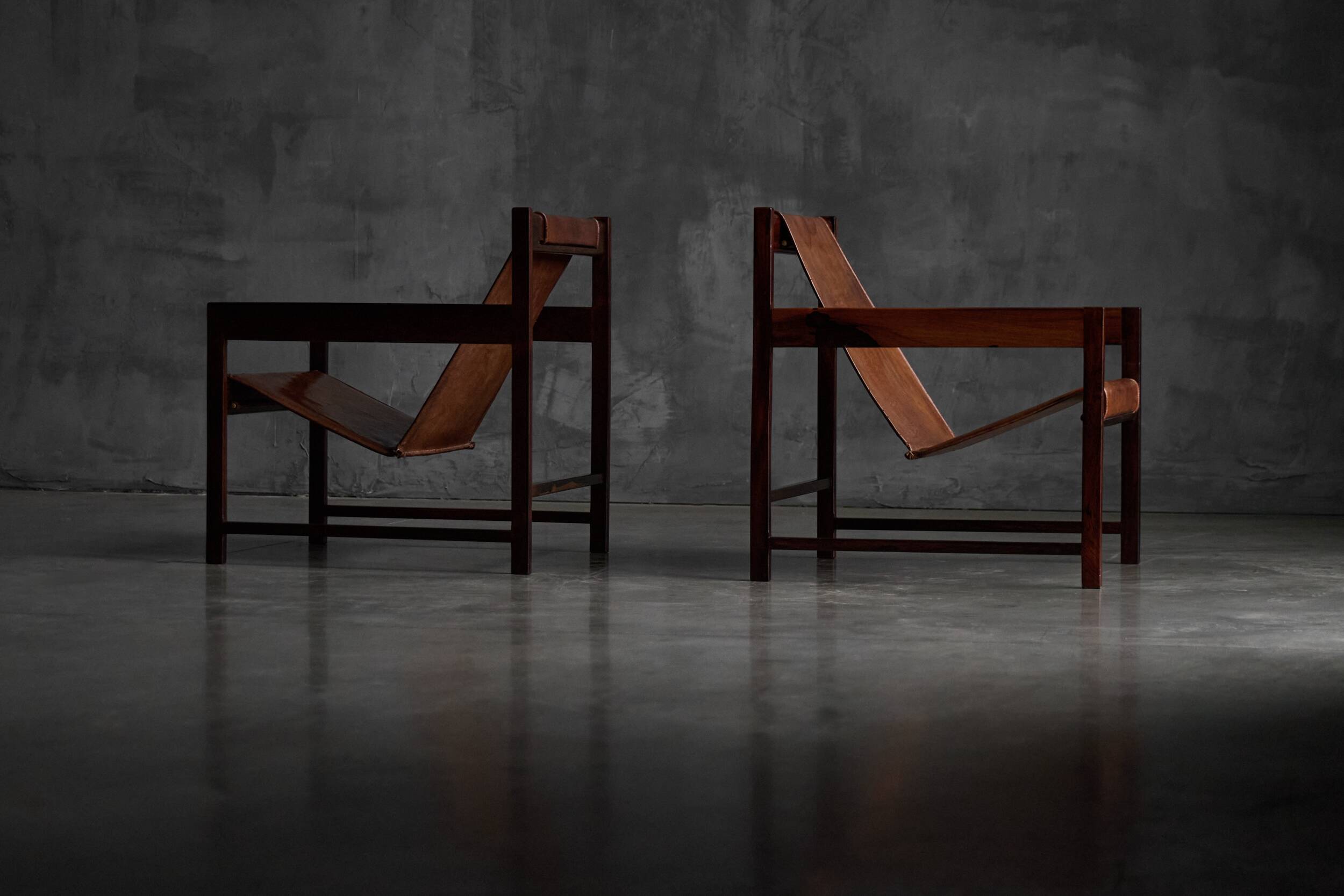 Lia lounge chairs by Sergio Rodrigues, Brazil, 1962