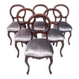 Antique chairs, Northern Europe, circa 1880. After restoration.