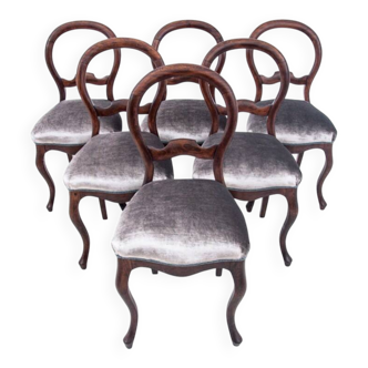 Antique chairs, Northern Europe, circa 1880. After restoration.