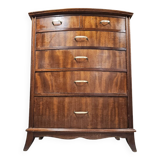 Scandinavian curved chest of drawers, 1970s