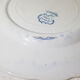 Set of 4 dessert plates in earthenware of St Amand model Regency, iron earth