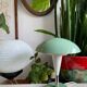 Lampe champignon verte, type Ln-8, Zaos, années 1970