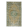 Vintage Turkish Carpet Floral Medallion Beige Green 280 x 166 cm