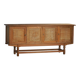 Low oak sideboard, mid-century modern, made by a Danish cabinetmaker, 1960s.