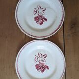 2 Digoin Sarreguemines Rolande dinner plates
