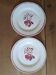 2 assiettes plates Digoin Sarreguemines Rolande