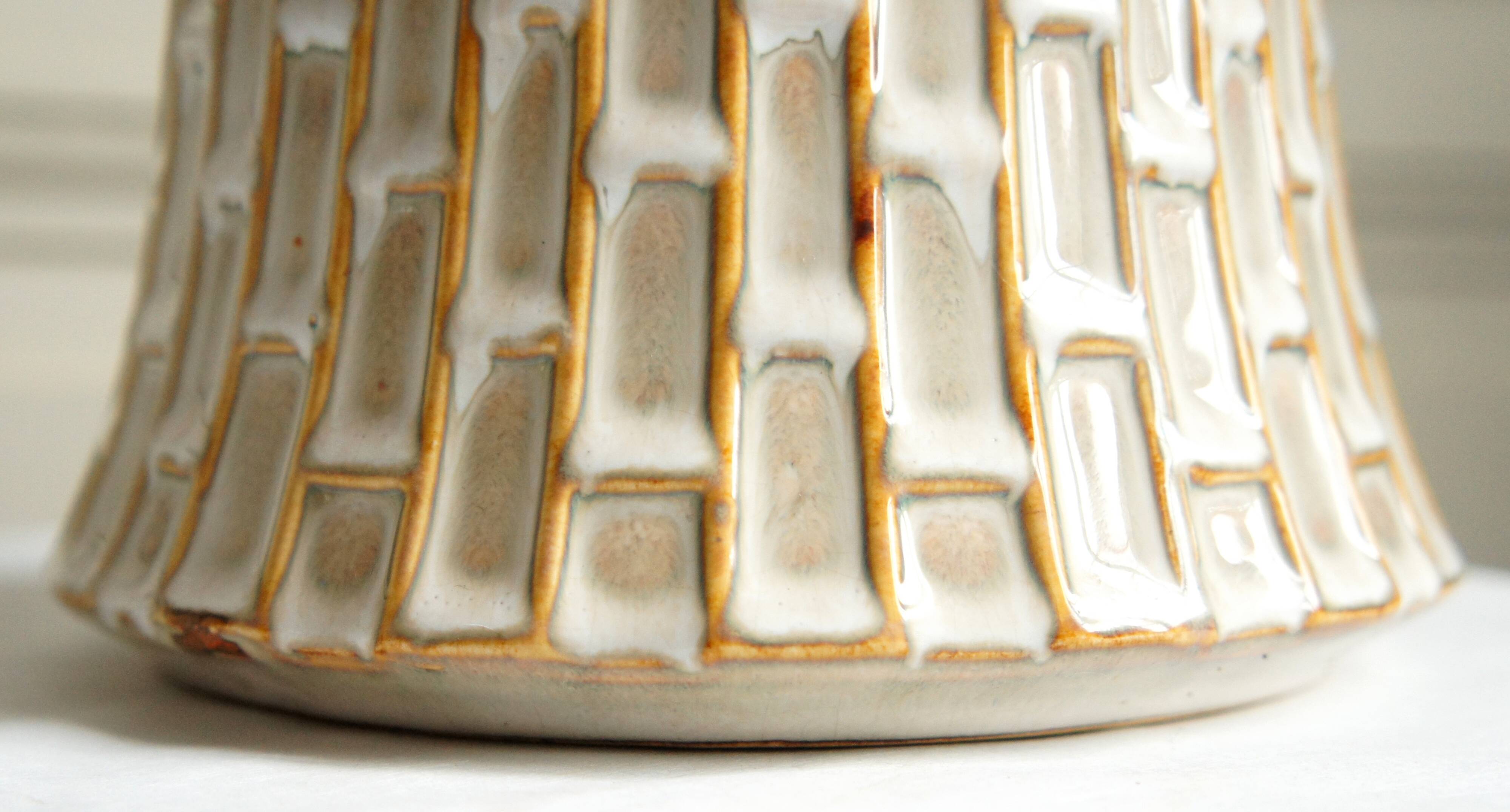 Glazed ceramic planter