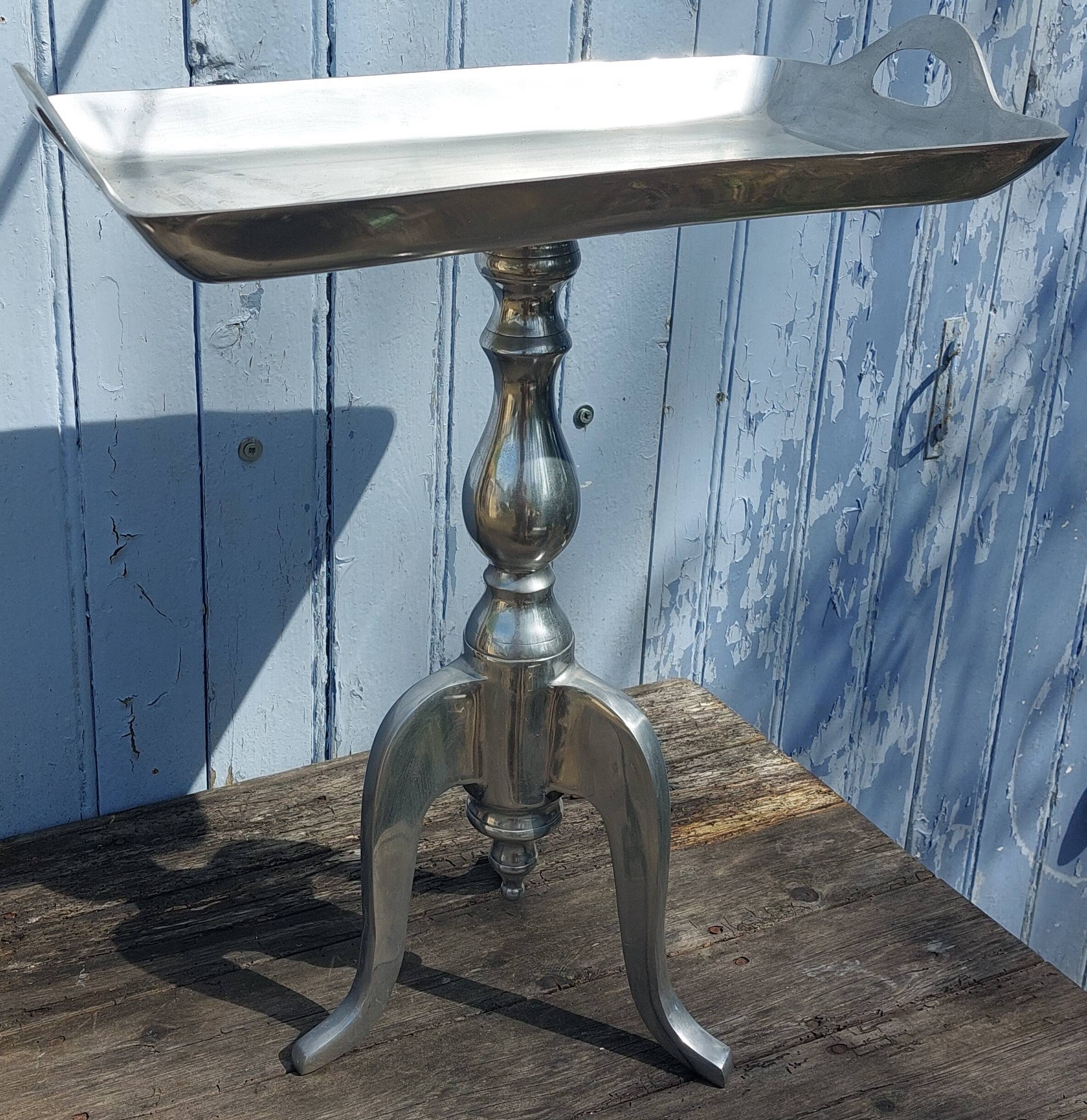 Aluminum side table