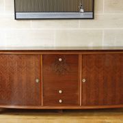 Rosewood and rosewood sideboard in the style of Jules Leleu