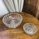 Glass and silver-plated bowls