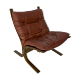 Scandinavian Brown Siesta Lounge Chair by Ingmar Relling for Westnofa, 1970s