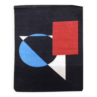 Tapis Art déco fabriqué en France en 1960, en très bon état
