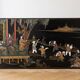 Black lacquered Chinese coffee table, 20th century.