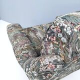 Pair of High-Quality Patterned Fabric Armchairs, Italy